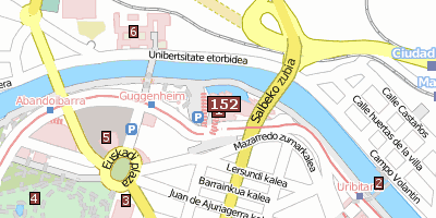 Guggenheim-Museum Bilbao Bilbao Stadtplan