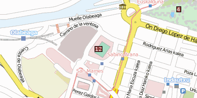 Stadtplan San Mamés