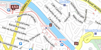 Stadtplan Zubizuri Bilbao