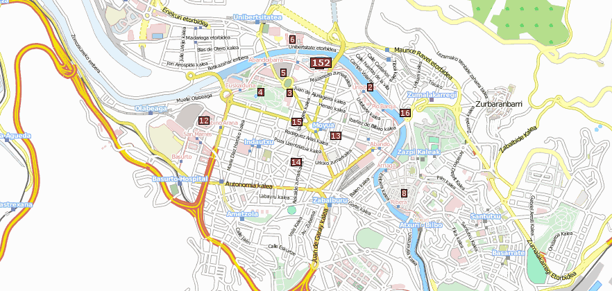 Bilbao Reiseführer und Sehenswürdigkeiten von Bilbao  im Stadtplan